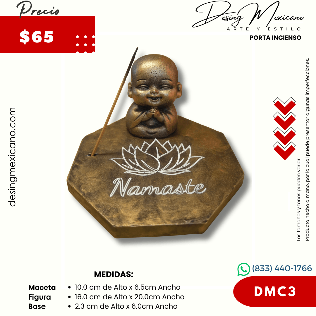 Buda con base grabada