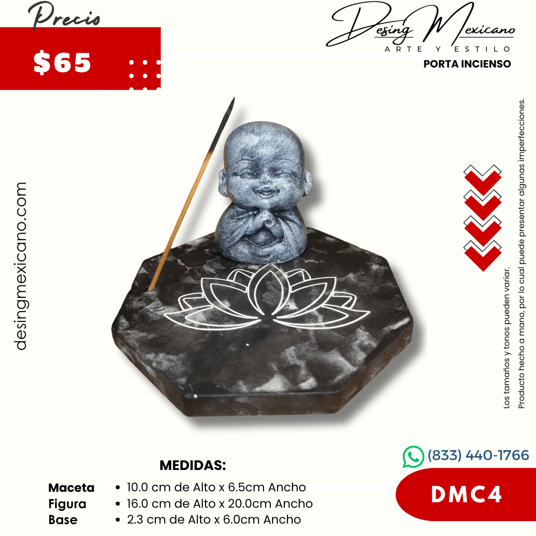 Buda con base grabada